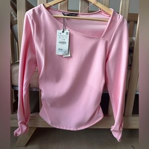 Zara Pink Top size L New With Tags